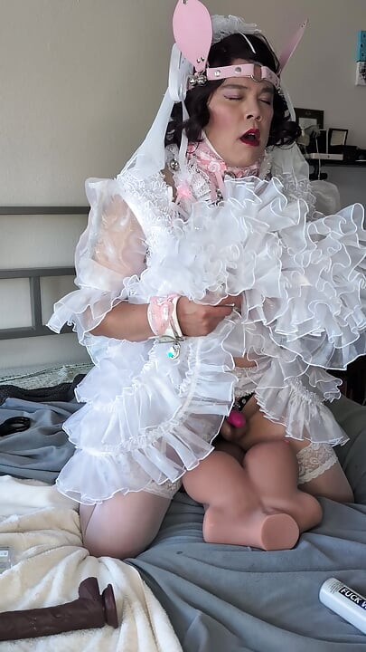 Sissy Bride Riding Her Doll