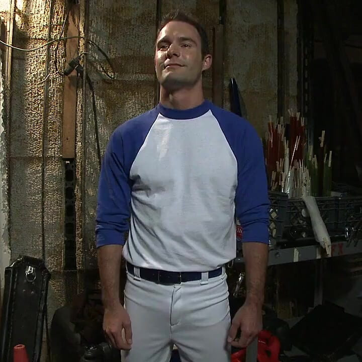 Captured Baseball Stud Gets Edged in the Locker Room