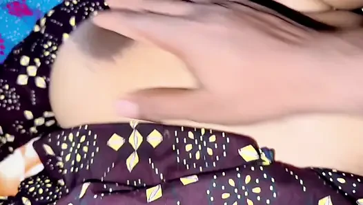 Asian Village Beautiful hot wife big Boobs Show and big cook orgasm.