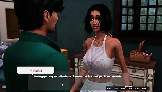 Indian Stepsister Sucking Arun Cock Under Table While Stepmom Eating