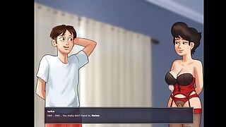 Summertime Saga - Sex Scene with Helen - girlfriend Step Mom Need To Fuck - Animated porn game