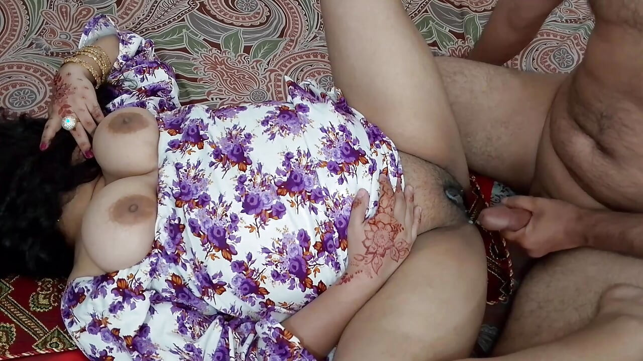 Indian Husband is overjoyed when hot wife suddenly gives him a surprise