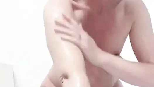 Julie Oils Herself and Squirts