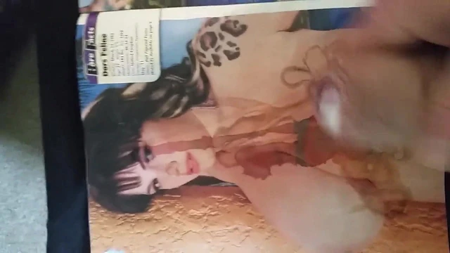 cumming again over a big tit porn mag