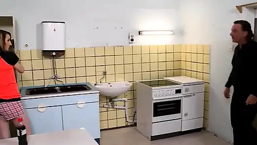 Beautiful Housewife Gets Fucked Hard by Her Husband in the Kitchen