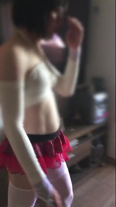 Emotional moment from "Man dressed as school girl parading at home"