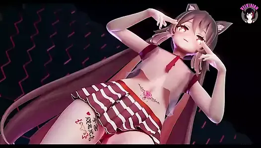 Hu Tao - Sexy Schoolgirl Uniform Dancing (3D Hentai)