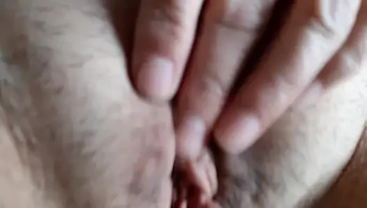 I masturbate my pussy close-up
