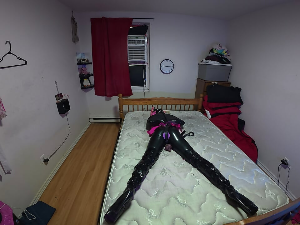 Box Armbinder selbst-bondage Sissy-zimmermädchen