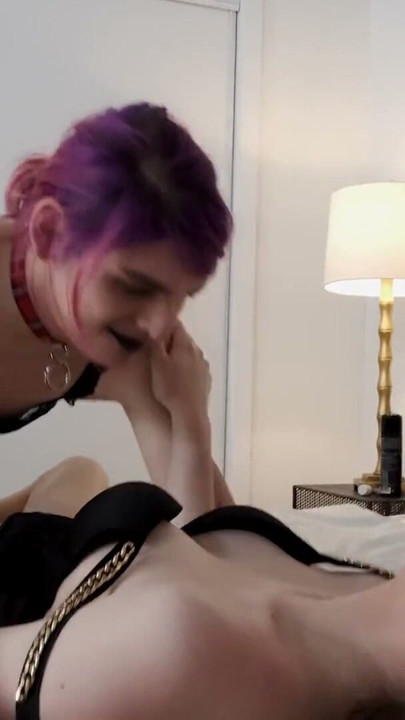 BOBSTGIRLS - Two teen sluts suck each other and one fucks her ass bareback | Clip 1