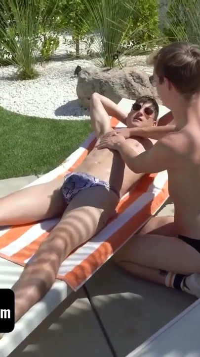 BrotherCrush - Handsome Fit Stepbrothers Taylor Reign And Jack Bailey Breeding By The Pool | Clip 1