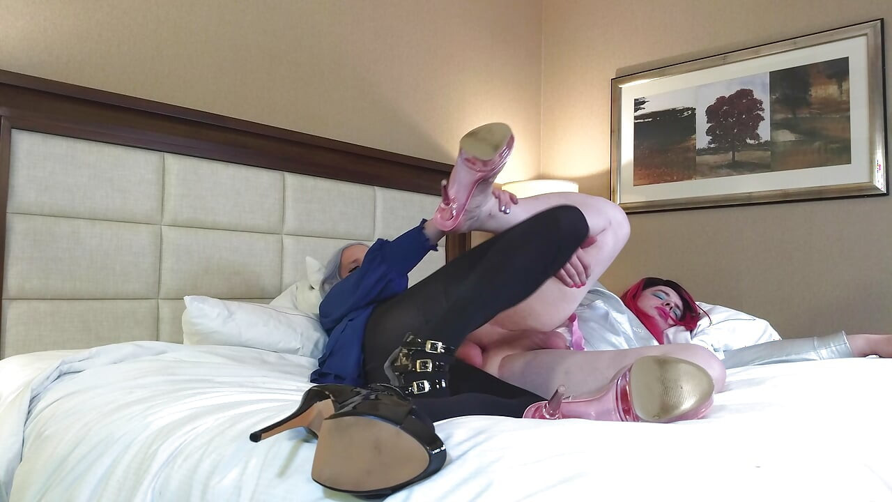 Very Pretty Crossdresser Fucking and Sucking Redhead Tgirl Raw - Compilation 7