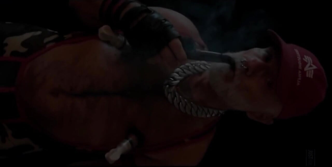 Stepdad Smoking Pipe and Pumping Nips