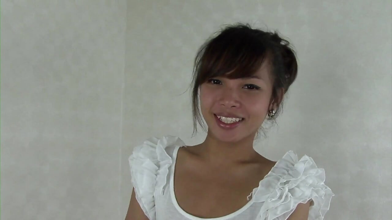 Ladyboy Ming presents her cock and strokes