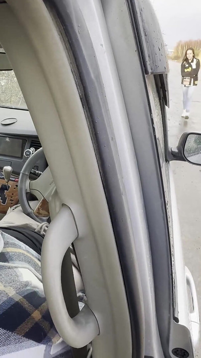 She Surprised Me While Jerking off in the Car