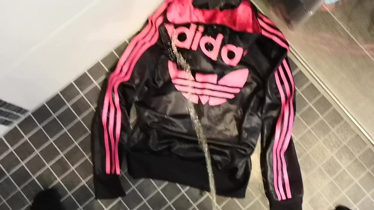 Pissing on hot Adidas Jacket