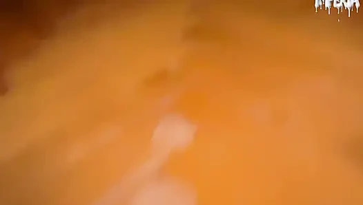 Stepsis take big dick in little hole, standing creampie jizz