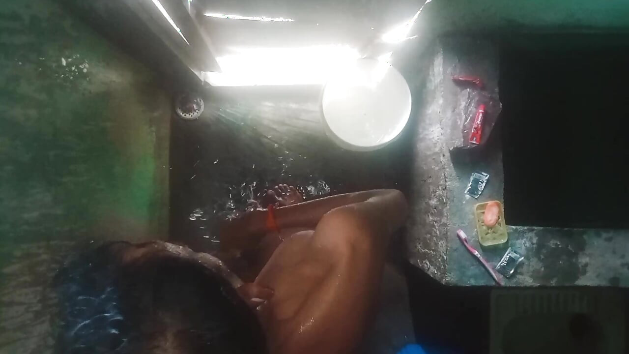 Indian teen guy caught in camera bathroom masturbation