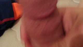 Playing with my pre cum!