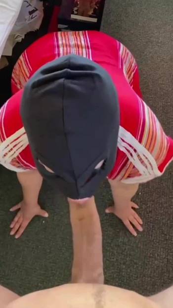 Stunning moment from "cute girl with huge ass in ski mask deeptroaths massive monstercock POV"