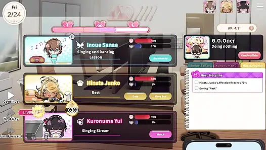 4 V-Lover Yui Menggosoknya. Mc kami masuk dan melihat Yui masturbasi!