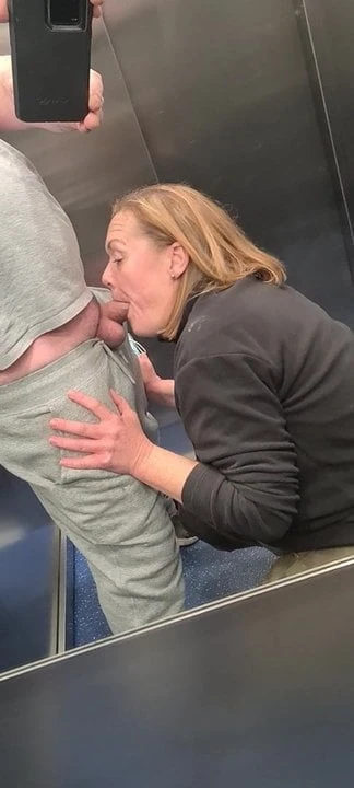 Girl in a lift