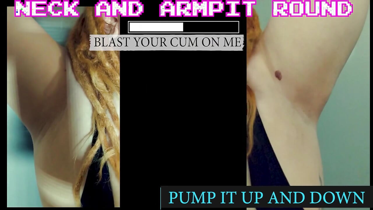 Das wichsen auf meinen hals, achselhöhlen und möpse spielen, wichs es