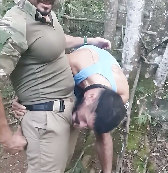 Sucking the Cop's Huge Cock