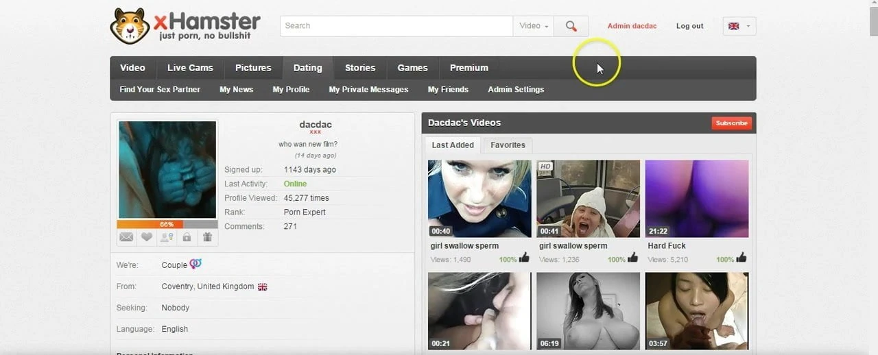 check my profile