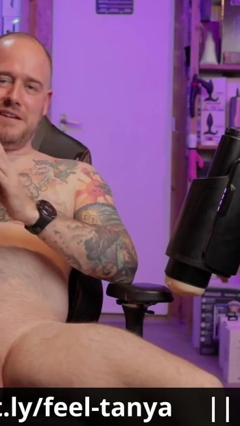 Iconic moment from "Testing the new Tanya Tate stroker with my immersive interactive VR virtual sex contraption"