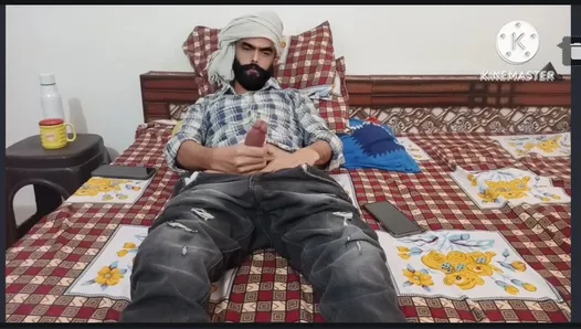 Indian gay boy with big monster cock masturbating