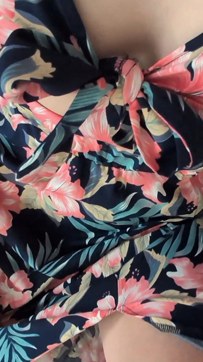 POV Solo Masturbation in Dress
