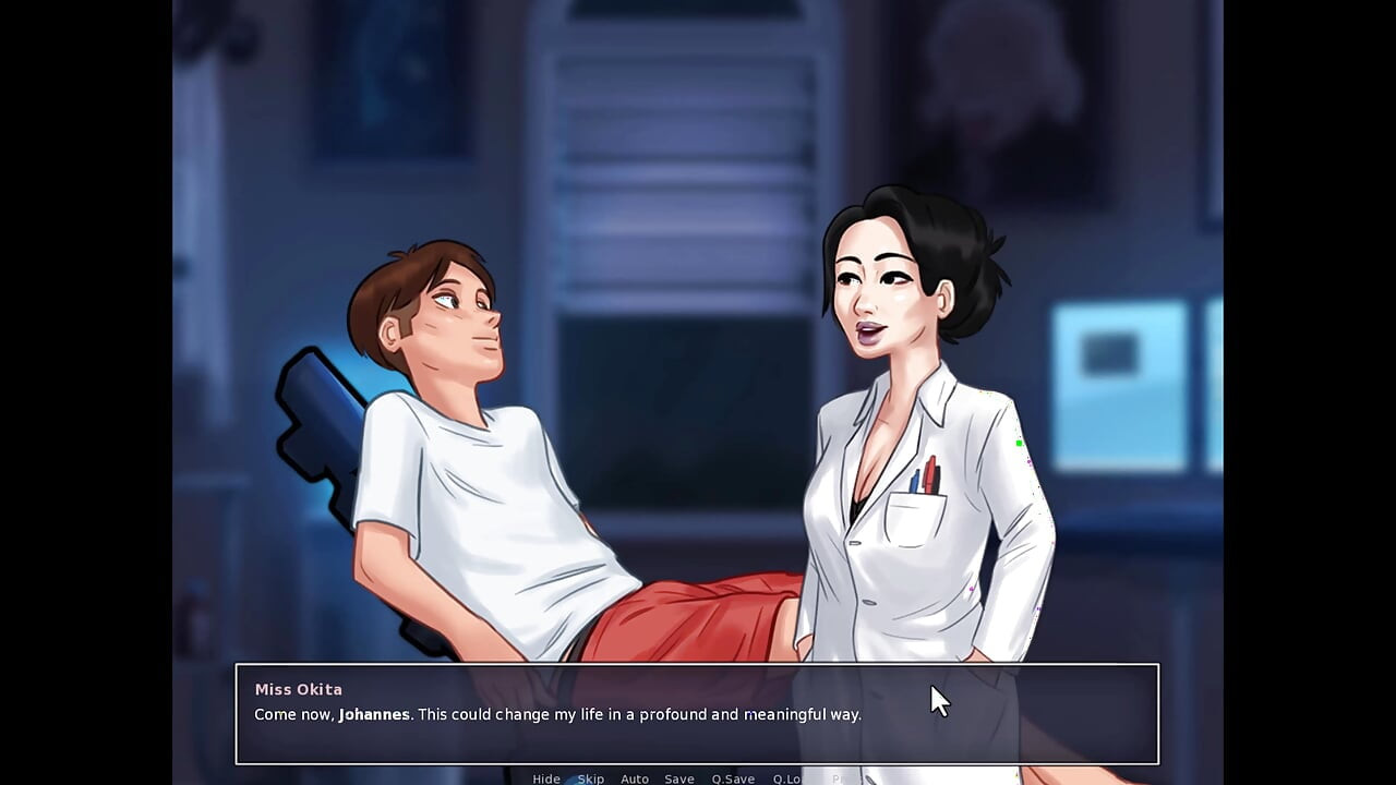 Summertime saga: the nurse gave me a handjob.