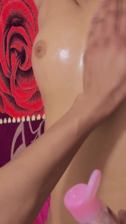 Step Sister asked for body massage | Clip 1