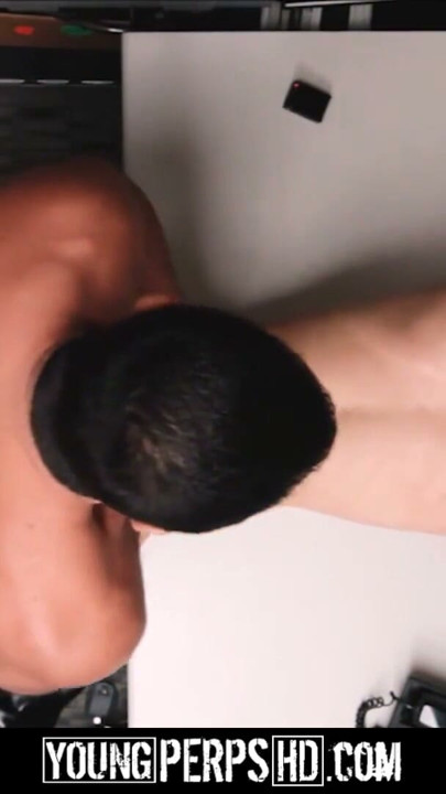 Skinny Straight Black Twink Fucked By Big White Gay Bear Cop | Clip 2