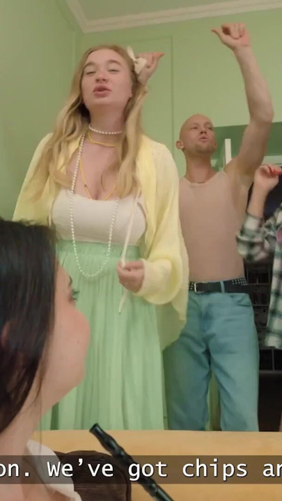HUNT4K. Deep throat when her boyfriend is next door | Clip 1