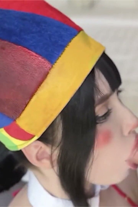 Clown girl pawg tar Bwc till bollarna