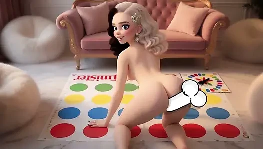 Rich girl Crystal invited to play Twister and was fucked by a stranger