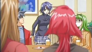 Japonesa anime adolescente fodida em buceta molhada