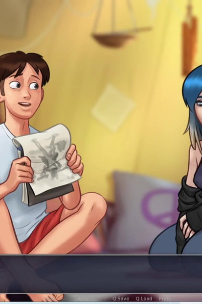 Une fille emo très timide me montre ses jolis seins pour la première fois depuis qu'elle était jolie fille. (Saga estivale - Veille 1)