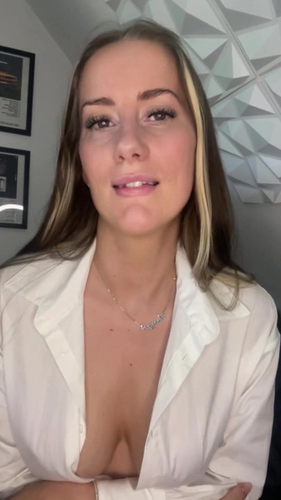 Powerful moment from "Horny British Nurse is really stressed"