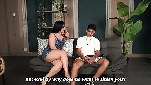 Stepmother discovers her stepson hasn't had sex and decides to teach him.