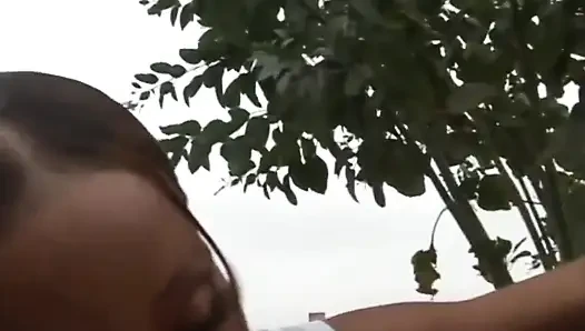 Young white guy has a craving for black chick and anal sex