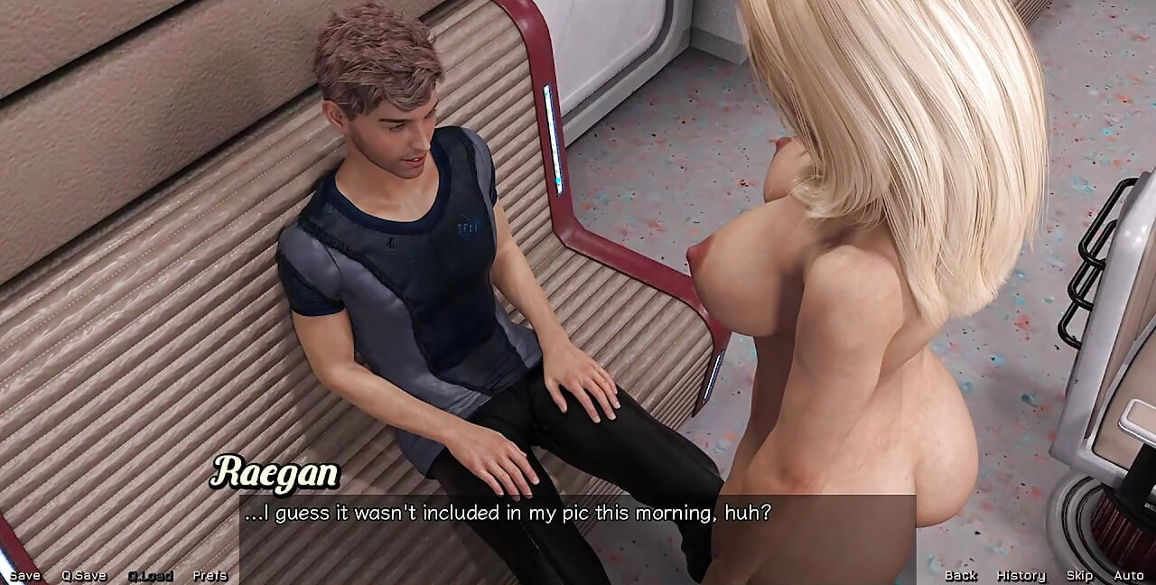 Varado en el espacio - impregnando una milf rubia tetona caliente
