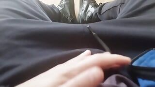 Vidéo de masturbation en solo, éjaculation