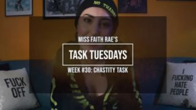 A Tactile Task For Caged Up Cocks - Miss Faith Rae’s Femdom Audio Chastity Slave Instructions