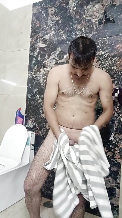 Indian Desi Rajasthani man enjoy shower and masterbation show with uncle police officer uncle and army officer uncle