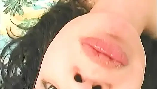 Cute brunette with tight pussy fucks hard