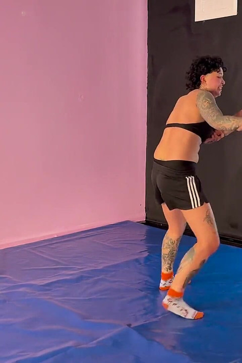 Two Hot Girls Grappling