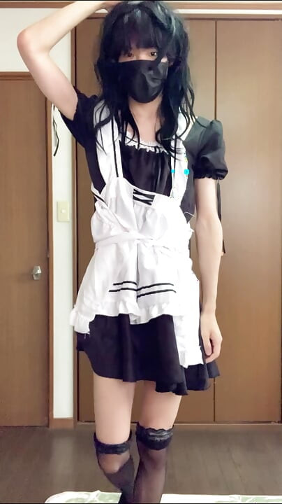 Maid Outfit Crossdressing masturbation
